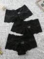 3pcs Ladies' Lace Triangle Panties