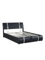Queen Size Upholstered Faux Leather Platform Bed with a Hydraulic Storage System, Durable Bedframe for Teens, Bedroom, Home Furniture, No Box Spring Required