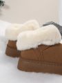 Women's Minimalist Warm Plus Velvet Snow Boots, Outdoor Sports Fashion Snow Boots
