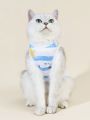 PETSIN 1pc Sea Blue Stripe & Yellow Star Pattern Cute Summer Pet Vest