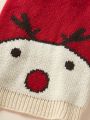 PETSIN Petsin Cute Red Deer Pattern Pet Sweater For Warmth