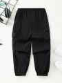 SHEIN Kids SUNSHNE Toddler Boys' Simple Casual Pants, Versatile Style For Autumn