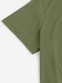 SHEIN Essnce Plus Size Love Slogan Round Neck Short Sleeve T-Shirt