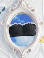 SHEIN Swim Mod Contrast Lace Trim Tube Bikini Top