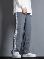 Manfinity Men's Casual Loose Fit Sweatpants With Drawstring Waist And Side Pockets