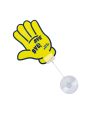 1pc Bye Hand Gesture Car Ornament With Suction Cup, Suitable For Car Window, Dashboard And Glass Decoration