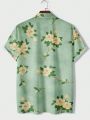 Men's Flower Printed Shirt
