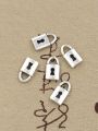 20Pcs Charms Lock Antique Silver Color Pendants Making DIY Handmade  Finding Jewelry