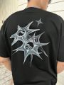 Manfinity EMRG Men's Star Pattern Round Neck Pullover T-shirt