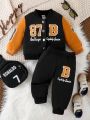 Baby Boy's Jacket & Pants Set For Spring And Autumn