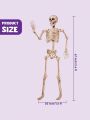 JOYIN 5.6 FT Halloween LED Life-Size Skeleton Full Body Human Bones with Red Light Eyes and Posable Joint for Spooky Indoor and Outdoor Settings, Haunted House Accessories