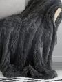 1pc Solid Fuzzy Blanket