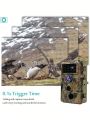 BlazeVideo 2-Pack 24MP 1296P H.264 Outdoor Waterproof Trail Game & Deer Cameras with No Glow Night Vision Video Motion Activated 0.1S Trigger Time for Wildlife Hunting and Home Security Surveillance