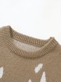 Men's Drop Shoulder Patterned Sweater