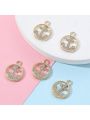 5pcs Simple & Fashionable Anchor Shaped Zinc Alloy Jewelry Making Supplies For Unisex Earrings, Necklace, Bracelet