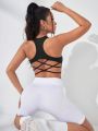 Yoga Sxy Crisscross Backless Sports Tank Top