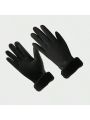 1pair Women's Winter Thickened Plush Warm Gloves, Anti-slip Touchscreen Gloves For Riding And Driving