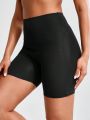 Solid Color Tummy Control Butt Lifter Shapewear Shorts