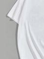 Teenage Girls' Casual Short Sleeve T-shirt With Slogan & Heart Print