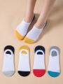 5pairs Color Block Socks