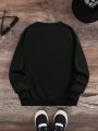 Tween Boy Figure Graphic Thermal Lined Sweatshirt