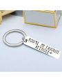 1pc Silver Stainless Steel Keychain Funny Keychain Funny Gift Valentines Day Funny Gift For Husband Funny Boyfriend Gift