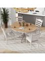 Nestfair 5-Piece Round Dining Table with 4-Chairs