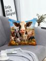 Cow Printed Pillowcase