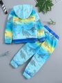 Boys' (Toddler/Little Kids) Dinosaur Printed Hoodie And Pants Set