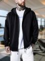 Daily&Casual Men'S Letter Printed Hooded Sports Jacket
