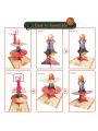 1pc Basketball Cupcake Stand, 3-tier Sports Theme Cupcake Tower For Basketball Birthday Party Table Decoration