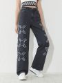 Teen Girls' Cross Patchwork Jeans