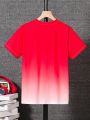Teen Girls' Ombre Letter Printed T-Shirt