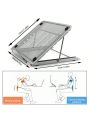 Laptop Stands, Portable Laptop Riser, Multi-Angle Adjustable Laptop Holder Notebook Stand, Compatible with MacBook, iPad, Lenovo, Fit for 10-14/16