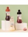 1set/1pc Multi-hole Squeeze Bottle For Tomato/salad Sauce, Plastic Condiment Dispenser Bottle For Honey/chocolate