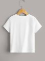 SHEIN Teen Boy's Casual Basic Three Colors Splicing Chest Pocket Round Neck T-Shirt