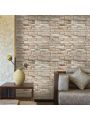 70cm*500cm Self-adhesive 3d Vintage Brick Pattern Xpe Foam Wallpaper, Waterproof Living Room Bedroom Home Wall Decor
