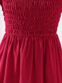 Teen Girls' Shirred Detail Dress