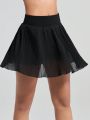 SHEIN Daily&Casual Women's Plain Pleated Tennis Skirt