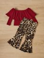SHEIN Baby Girls' Casual Streetwear Outfit