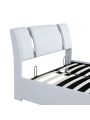 Full Size Upholstered Faux Leather Platform Bed with a Hydraulic Storage System, Durable Bedframe for Teens, Bedroom, Home Furniture, No Box Spring Required