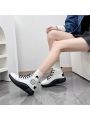Korean-style High Top White Shoes For Women Students With Thick Platform, Breathable And Smell-free, Fashionable And Versatile Shoes For Women