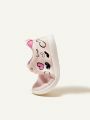 Cozy Cub Girls' Pink Fashionable Cartoon Heart Design Comfortable Casual Sneakers