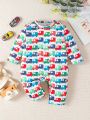 Baby Boy Cute Printed Car Pattern Jumpsuit