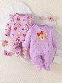 Baby Girls' Bear Print Pajamas