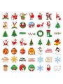 100pcs Children's Halloween & Christmas Theme Stickers