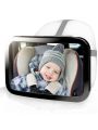CARTMAN Baby Car Mirror, Safety Car Seat Mirror for Rear Facing Infant with Wide Crystal Clear View, Shatterproof, Fully Assembled, Crash Tested and Certified
