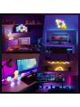 3Pack/6Pack Dream Color Smart IC LED Hexagon Light Table And Wall Decor Lights App & Remote Control Music Sync LED Gaming Lights For Table And Wall Decor Music Sync DIY Geometry RGB Room Lights For Gaming Room Living & Bedroom Streaming