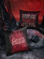 Game of Thrones X SHEIN Game Of Thrones Co-branded Double-sided Velvet Pillowcase