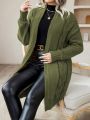 SHEIN Privé Women's Plus Size Solid Color Cardigan